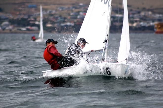 Tasmanian champions in International Cadets Angus Price and Archie Ibbott - Laser 4.7 State Championship &copy; Sam Tiedemann
